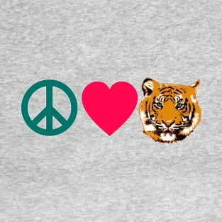 PEACE LOVE TIGERS T-Shirt